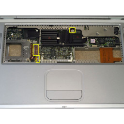Замена материнской платы PowerBook G4 Titanium Mercury