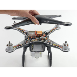 Снятие DJI Phantom 2 Vision + чехол верхней оболочки
